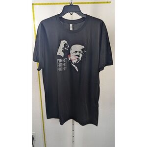 Zuni Sportswear Donald Trump Fight Fight Fight Graphic T-Shirt Black Mens XL